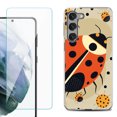 thumbnail image 1 of OneToughShield ® for Samsung Galaxy S23 5G Shockproof Fashion Phone Case, with Tempered Glass Screen Protector - Lady Bettle, 1 of 4