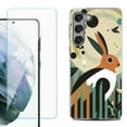 thumbnail image 1 of OneToughShield ® for Samsung Galaxy S23 5G Shockproof Fashion Phone Case, with Tempered Glass Screen Protector - Rabbit, 1 of 4