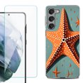 thumbnail image 1 of OneToughShield ® for Samsung Galaxy S23 5G Shockproof Fashion Phone Case, with Tempered Glass Screen Protector - Sea Star, 1 of 4