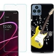 thumbnail image 1 of OneToughShield ® for T-Mobile Revvl 6x 5G Shockproof Phone Case, with Tempered Glass Screen Protector - Guitar Yellow, 1 of 3