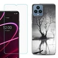 thumbnail image 1 of OneToughShield ® for T-Mobile Revvl 6x 5G Shockproof Phone Case, with Tempered Glass Screen Protector - Tree BW, 1 of 3