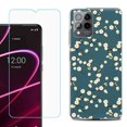 thumbnail image 1 of OneToughShield ® for T-Mobile Revvl 6x Pro 5G Shockproof Fashion Phone Case, with Tempered Glass Screen Protector - Blossom Green, 1 of 3