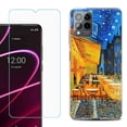 thumbnail image 1 of OneToughShield ® for T-Mobile Revvl 6x Pro 5G Shockproof Fashion Phone Case, with Tempered Glass Screen Protector - Cafe Terrace, 1 of 3