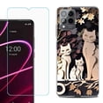 thumbnail image 1 of OneToughShield ® for T-Mobile Revvl 6x Pro 5G Shockproof Fashion Phone Case, with Tempered Glass Screen Protector - Cat Craft, 1 of 3