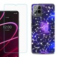 thumbnail image 1 of OneToughShield ® for T-Mobile Revvl 6x Pro 5G Shockproof Fashion Phone Case, with Tempered Glass Screen Protector - Constellations, 1 of 3