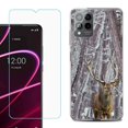 thumbnail image 1 of OneToughShield ® for T-Mobile Revvl 6x Pro 5G Shockproof Fashion Phone Case, with Tempered Glass Screen Protector - Deer/Snow/Camo, 1 of 3
