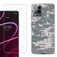 thumbnail image 1 of OneToughShield ® for T-Mobile Revvl 6x Pro 5G Shockproof Fashion Phone Case, with Tempered Glass Screen Protector - Digital Camo, 1 of 3