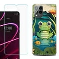 thumbnail image 1 of OneToughShield ® for T-Mobile Revvl 6x Pro 5G Shockproof Fashion Phone Case, with Tempered Glass Screen Protector - Frog Craft, 1 of 3