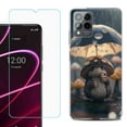 thumbnail image 1 of OneToughShield ® for T-Mobile Revvl 6x Pro 5G Shockproof Fashion Phone Case, with Tempered Glass Screen Protector - Frog n Mushroom, 1 of 3