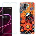 thumbnail image 1 of OneToughShield ® for T-Mobile Revvl 6x Pro 5G Shockproof Fashion Phone Case, with Tempered Glass Screen Protector - Ladybug Flower, 1 of 3