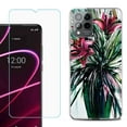 thumbnail image 1 of OneToughShield ® for T-Mobile Revvl 6x Pro 5G Shockproof Fashion Phone Case, with Tempered Glass Screen Protector - Lily, 1 of 3