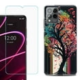 thumbnail image 1 of OneToughShield ® for T-Mobile Revvl 6x Pro 5G Shockproof Fashion Phone Case, with Tempered Glass Screen Protector - Musical Tree, 1 of 3