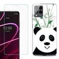 thumbnail image 1 of OneToughShield ® for T-Mobile Revvl 6x Pro 5G Shockproof Fashion Phone Case, with Tempered Glass Screen Protector - Panda, 1 of 3