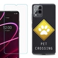 thumbnail image 1 of OneToughShield ® for T-Mobile Revvl 6x Pro 5G Shockproof Fashion Phone Case, with Tempered Glass Screen Protector - Pet Crossing, 1 of 3