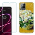 thumbnail image 1 of OneToughShield ® for T-Mobile Revvl 6x Pro 5G Shockproof Fashion Phone Case, with Tempered Glass Screen Protector - Roses, 1 of 3