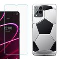 thumbnail image 1 of OneToughShield ® for T-Mobile Revvl 6x Pro 5G Shockproof Fashion Phone Case, with Tempered Glass Screen Protector - Soccer, 1 of 3