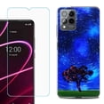 thumbnail image 1 of OneToughShield ® for T-Mobile Revvl 6x Pro 5G Shockproof Fashion Phone Case, with Tempered Glass Screen Protector - Star Trails Tree, 1 of 3