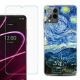 thumbnail image 1 of OneToughShield ® for T-Mobile Revvl 6x Pro 5G Shockproof Fashion Phone Case, with Tempered Glass Screen Protector - Starry Night Paris, 1 of 3