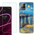 thumbnail image 1 of OneToughShield ® for T-Mobile Revvl 6x Pro 5G Shockproof Fashion Phone Case, with Tempered Glass Screen Protector - Starry Night Rhone, 1 of 3