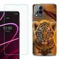 thumbnail image 1 of OneToughShield ® for T-Mobile Revvl 6x Pro 5G Shockproof Fashion Phone Case, with Tempered Glass Screen Protector - Tiger Cub, 1 of 3