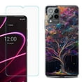 thumbnail image 1 of OneToughShield ® for T-Mobile Revvl 6x Pro 5G Shockproof Fashion Phone Case, with Tempered Glass Screen Protector - Tree of Life, 1 of 3