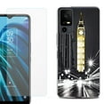 thumbnail image 1 of OneToughShield ® for TCL 40 XE 5G Shockproof Fashion Phone Case, with Tempered Glass Screen Protector - London Night, 1 of 2