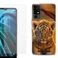 thumbnail image 1 of OneToughShield ® for TCL 40 XE 5G Shockproof Fashion Phone Case, with Tempered Glass Screen Protector - Tiger Cub, 1 of 2