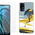 thumbnail image 1 of OneToughShield ® for TCL 40 XE 5G Shockproof Fashion Phone Case, with Tempered Glass Screen Protector - Tree on Hill, 1 of 2