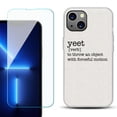 thumbnail image 1 of OneToughShield ® for iPhone 15 Plus Shockproof Phone Case, with Tempered Glass Screen Protector - Dictionary/Yeet, 1 of 4