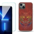 thumbnail image 1 of OneToughShield ® for iPhone 15 Plus Shockproof Phone Case, with Tempered Glass Screen Protector - Night Tiger, 1 of 4