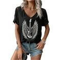 thumbnail image 1 of OneWhoYoung Country Music Women T-Shirt Vintage Graphic Tshirt Guitar Shirts Country Concert Shirt Western Retro Tops(Black-10,Medium), 1 of 1