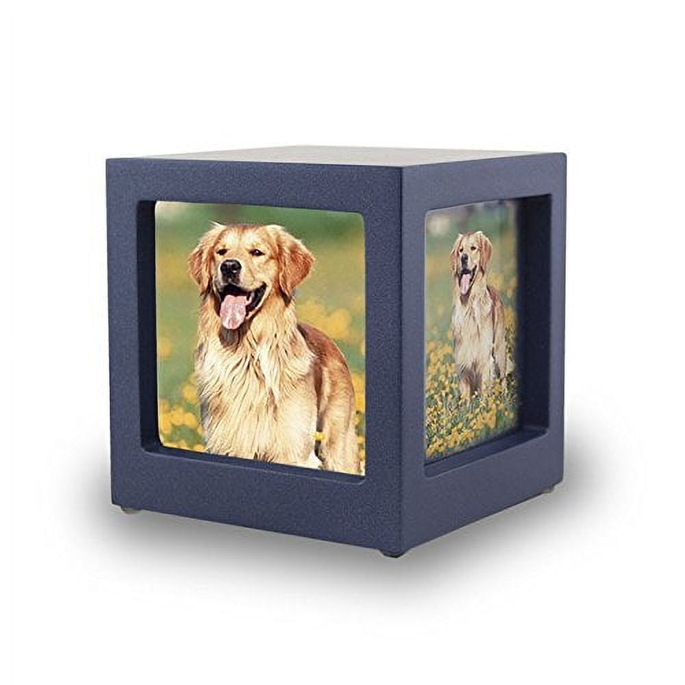 OneWorld Memorials Wood Photo Pet Urn - Extra Small - Holds Up to 25 ...