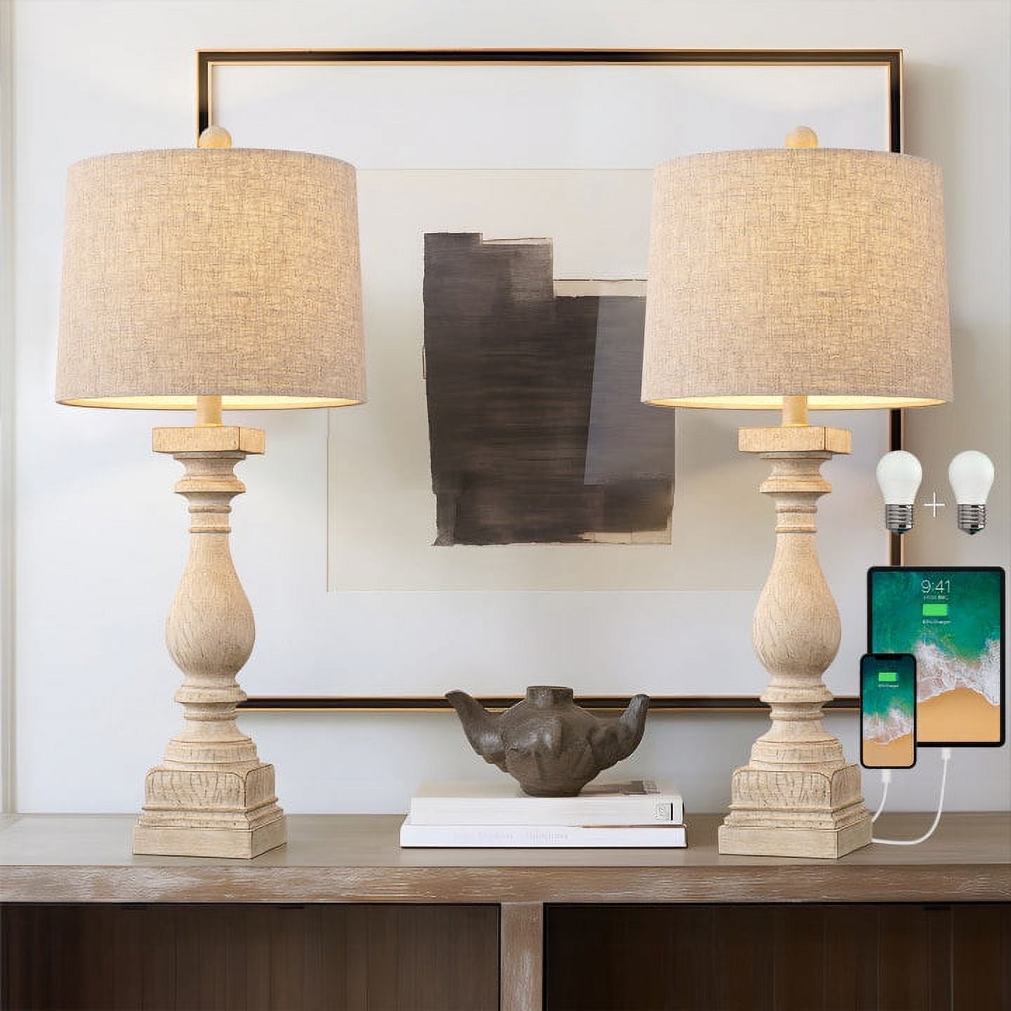 Uttermost Gia Buffet Lamp 32.5 in. Brown