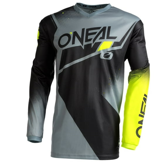 Oneal 2022 Element Racewear Jersey - Black/Grey/Yellow - X-Large