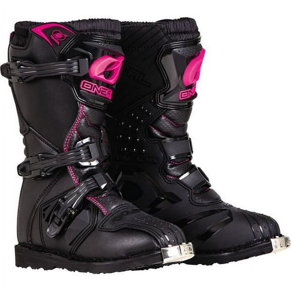 Oneal 2022 Girls Youth Rider Boots - Black/Pink - Youth 2