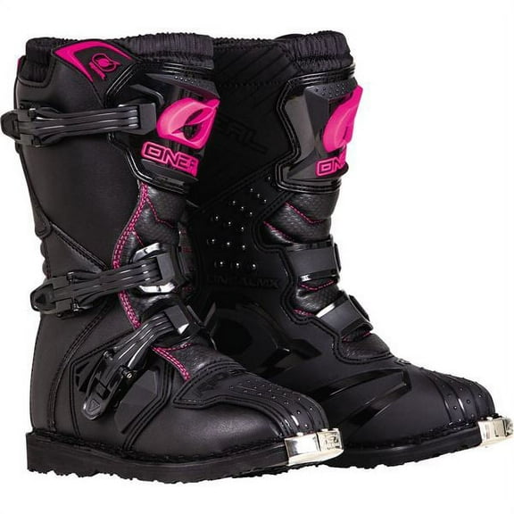 Oneal 2022 Girls Youth Rider Boots - Black/Pink - Youth 4