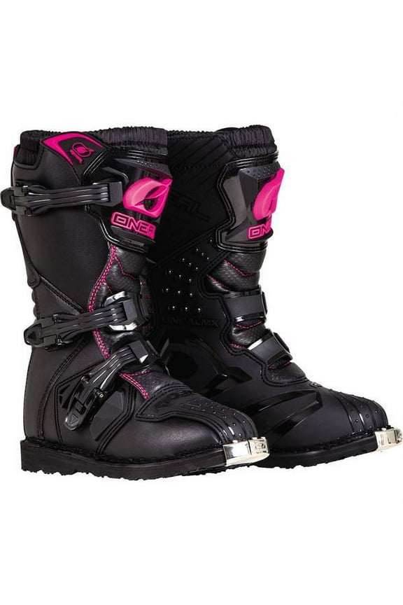 Oneal 2022 Girls Youth Rider Boots - Black/Pink - Youth 4