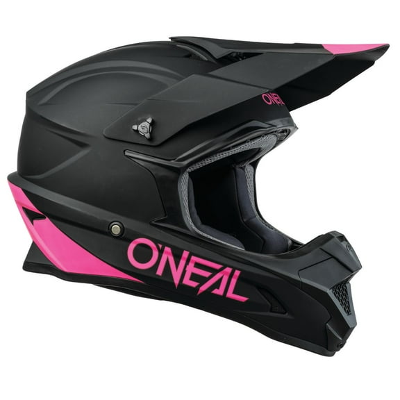 Oneal 2022 Womens 1 SRS Offroad Helmet Black/Pink X-Large