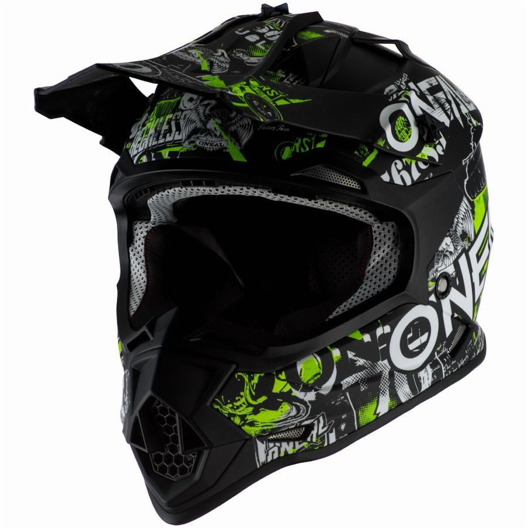 Oneal 2022 Youth 2 Series Helmet - Attack Black/Neon Yellow - Youth Large