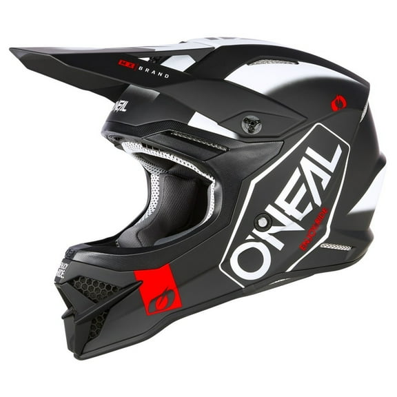 Oneal 2023 3 Series Hexx V.23 Offroad Helmet - Black/White - X-Small