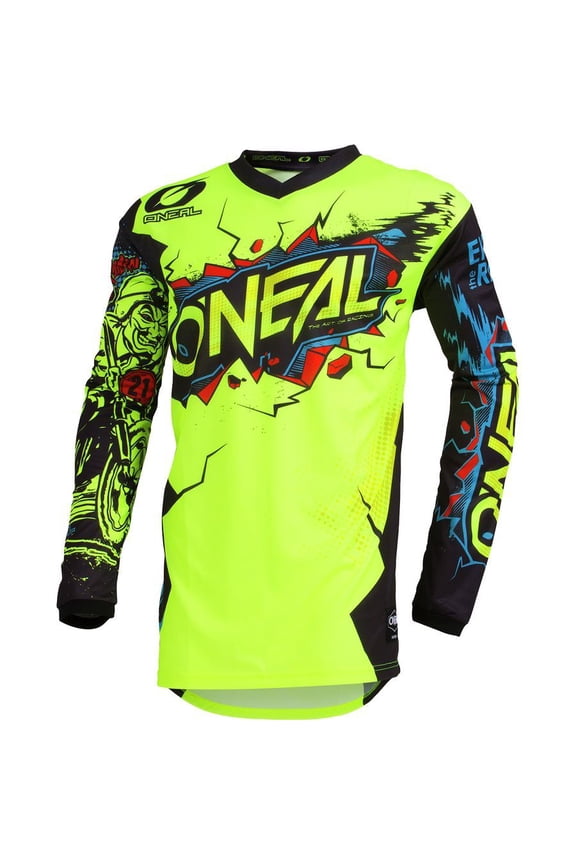 Oneal Element Villain Youth Jersey (Medium, Neon Yellow)