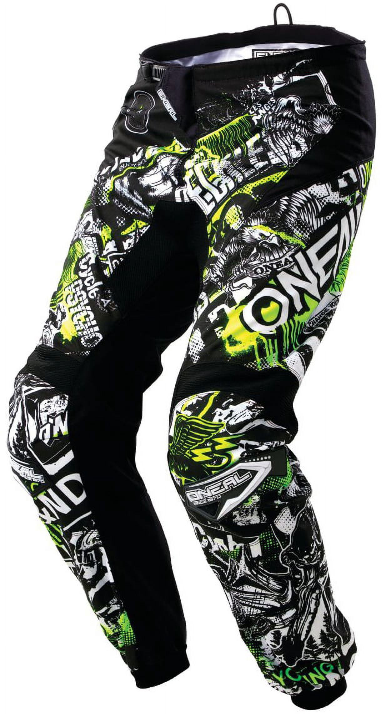 ONeal Element Attack Mens MX Offroad Pants Black/Hi-Viz 30 USA