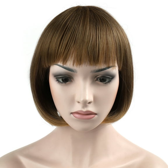 Onedor 10" Short Straight Hair Flapper Cosplay Costume Bob Wig (R1416T)