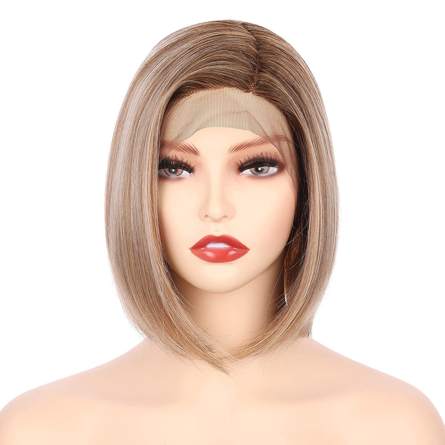 Onedor 12 Inch Side Part Lace Front Straight Bob Wig (OT8/386/624 ...