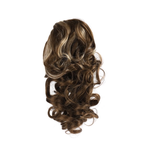 Onedor 12" Synthetic Fiber Natural Textured Curly Ponytail Clip In/On Hair Extension Hairpiece (12TT26)