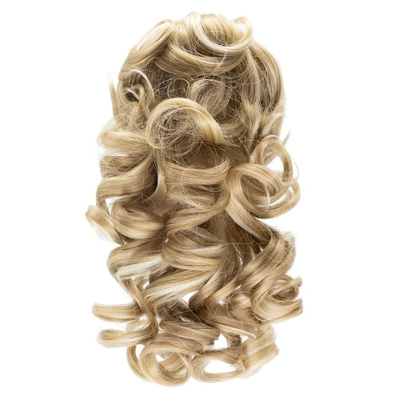 Onedor 12" Synthetic Fiber Natural Textured Curly Ponytail Clip In/On Hair Extension Hairpiece(16H613)