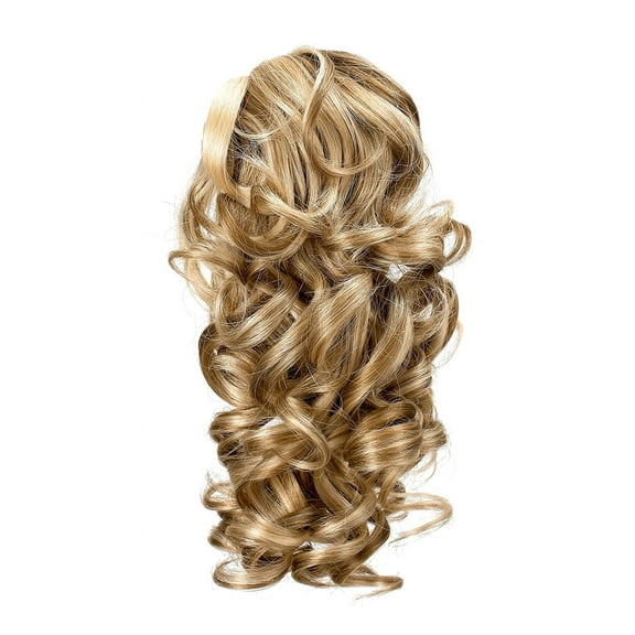 Onedor 12" Synthetic Fiber Natural Textured Curly Ponytail Clip In/On Hair Extension Hairpiece(H16/613)