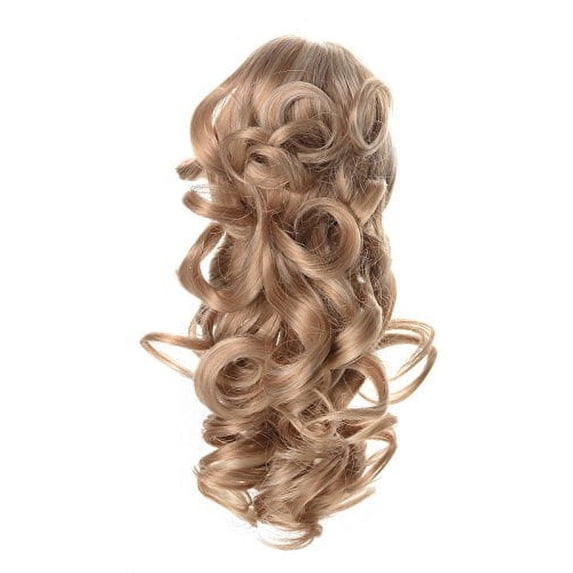 Onedor 12" Synthetic Fiber Textured Curly Ponytail Clip In/On Hair Extension Hairpiece(24H613)