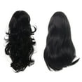 thumbnail image 1 of Onedor 15" Synthetic Fiber Curly Ponytail Hair Extension hairpiece with Clip-in Jaw Clips, Dual-Use Hair Extensions (2#-Darkest Brown), 1 of 8