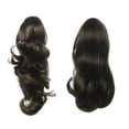 thumbnail image 1 of Onedor 15" Synthetic Fiber Curly Ponytail Hair Extension hairpiece with Clip-in Jaw Clips, Dual-Use Hair Extensions (8#-Medium Ash Brown), 1 of 8